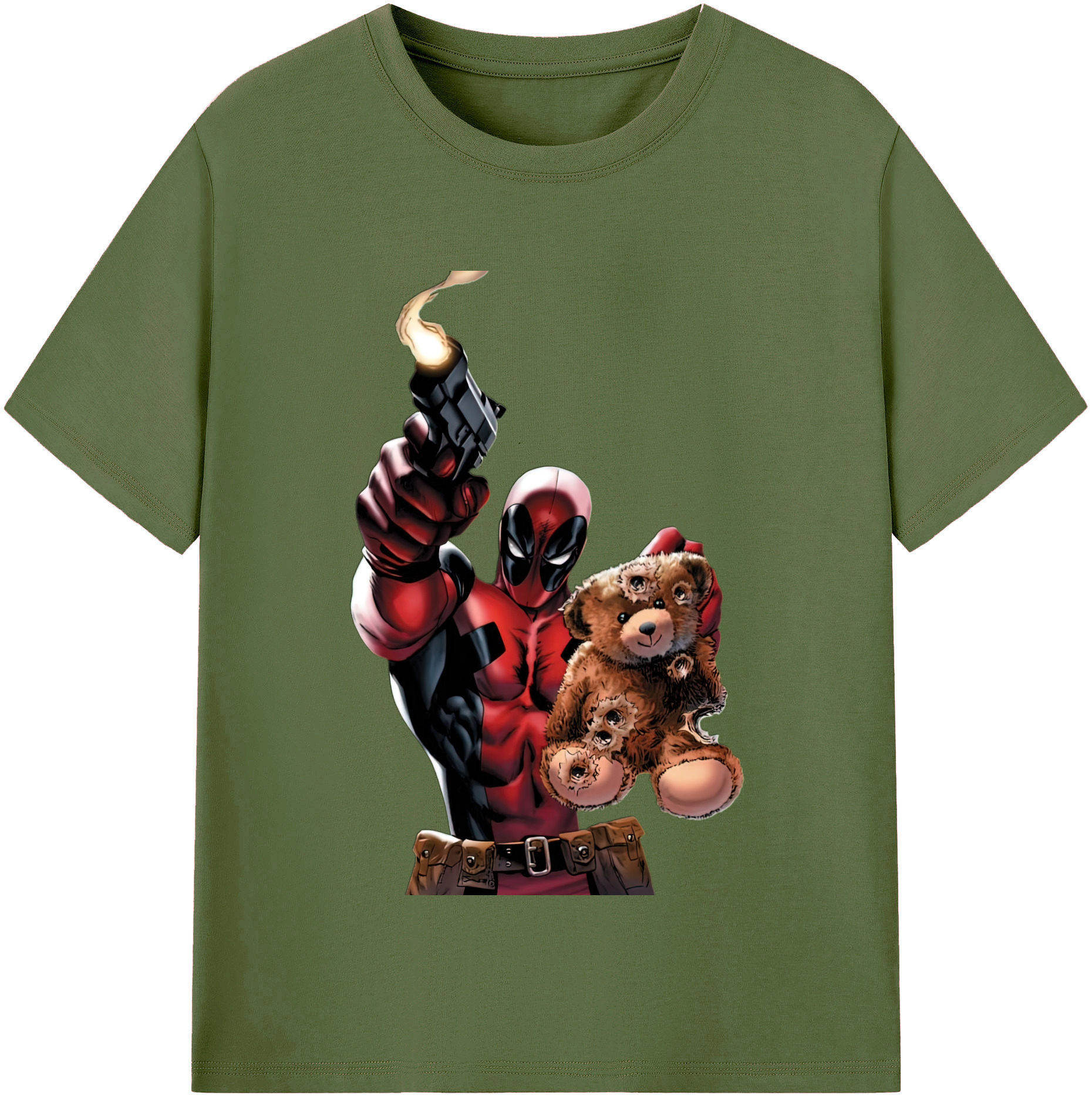 （画像用） Deadpool デッドプール 綿100％半袖Tシャツ（フロントプリント）